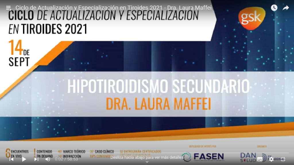 Hipotiroidismo Secundario - Dra. Laura Maffei